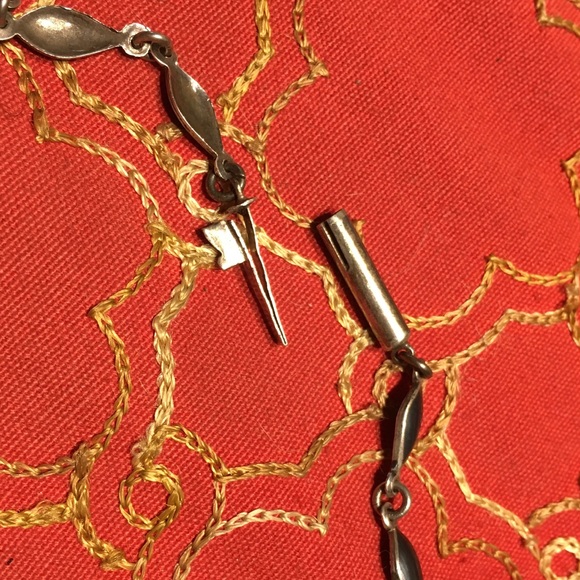 Vtg. Siam Sterling & Enamel Necklace - Picture 6 of 10